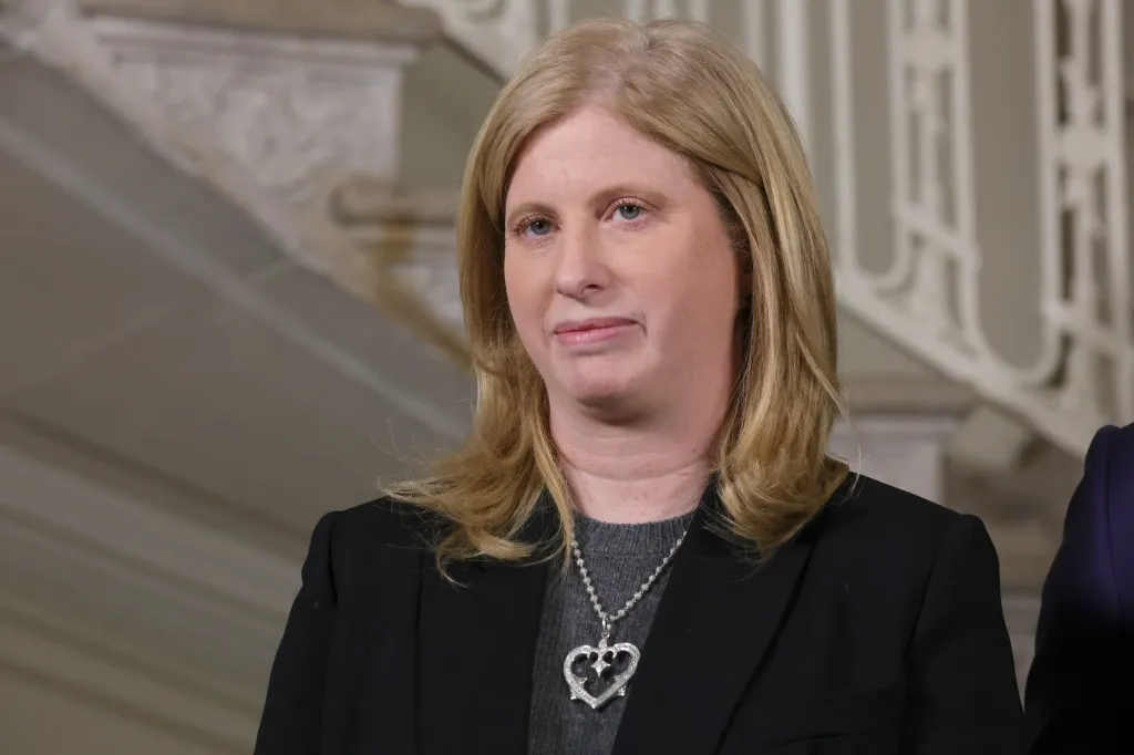 NYPD Commissioner Jessica Tisch during a press conference.