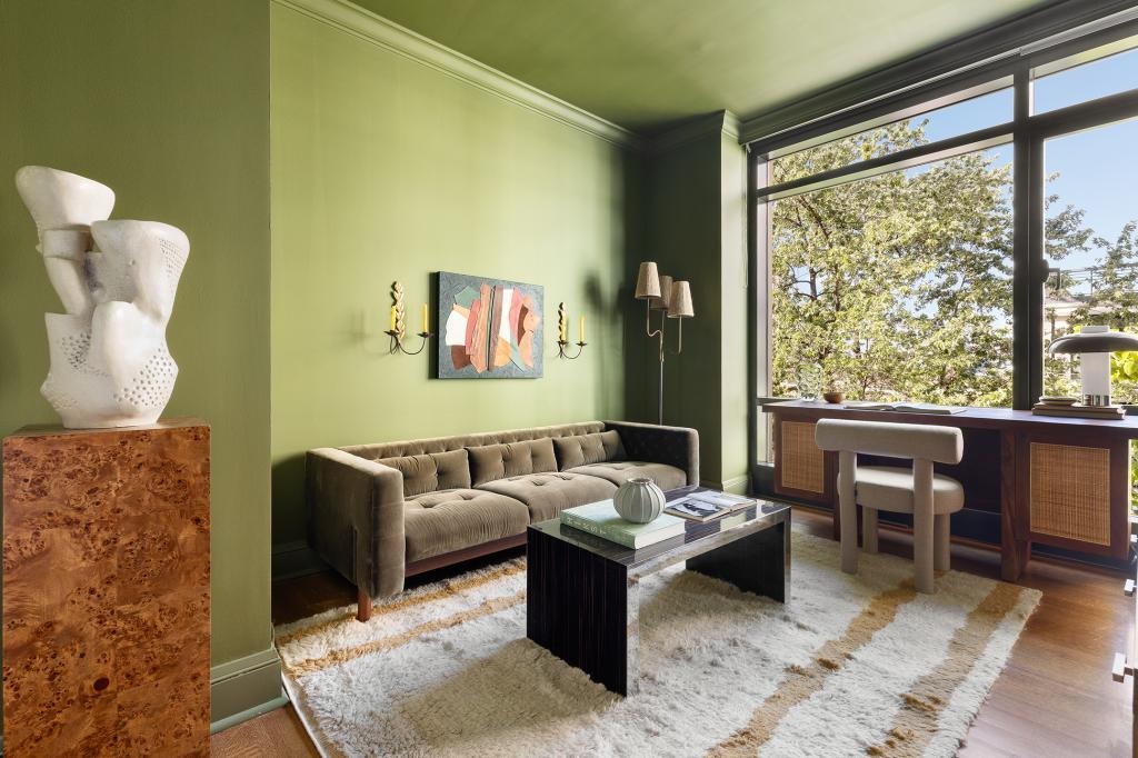 Floor-to-ceiling windows are a major perk of the dwelling.