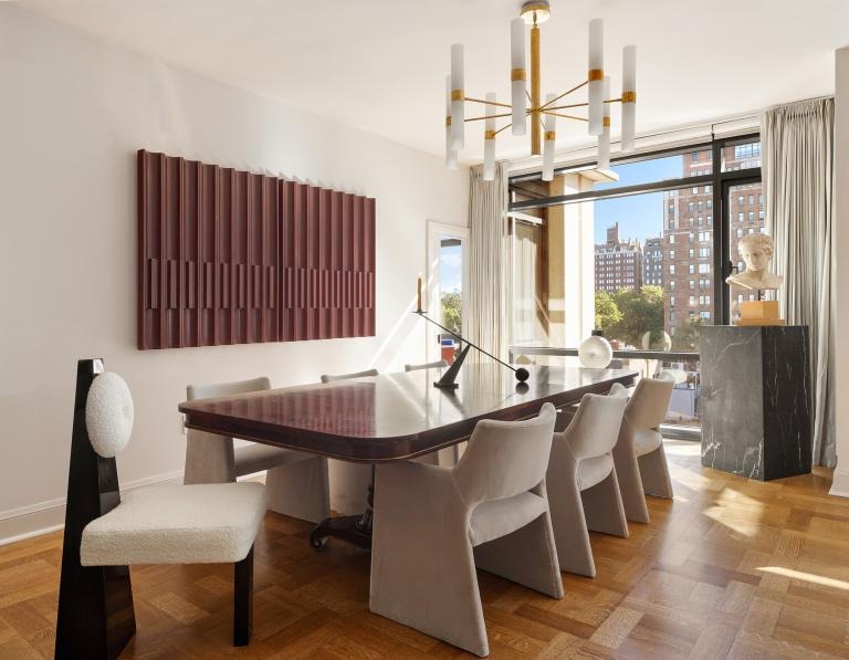 A dining room with a view.