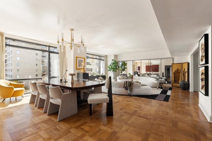 The dwelling enjoys a gracious open layout.