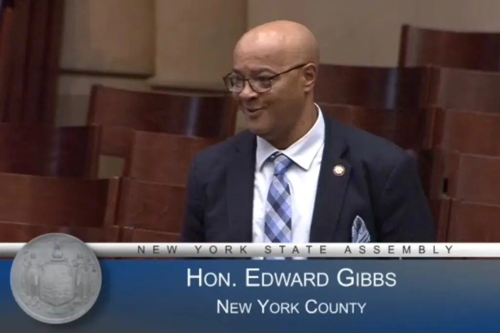 New York Congressman Edward Gibbs at the New York State Assembly.