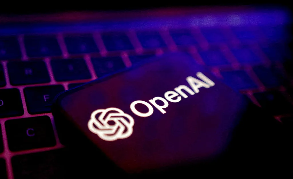 Illustration of the OpenAI logo.