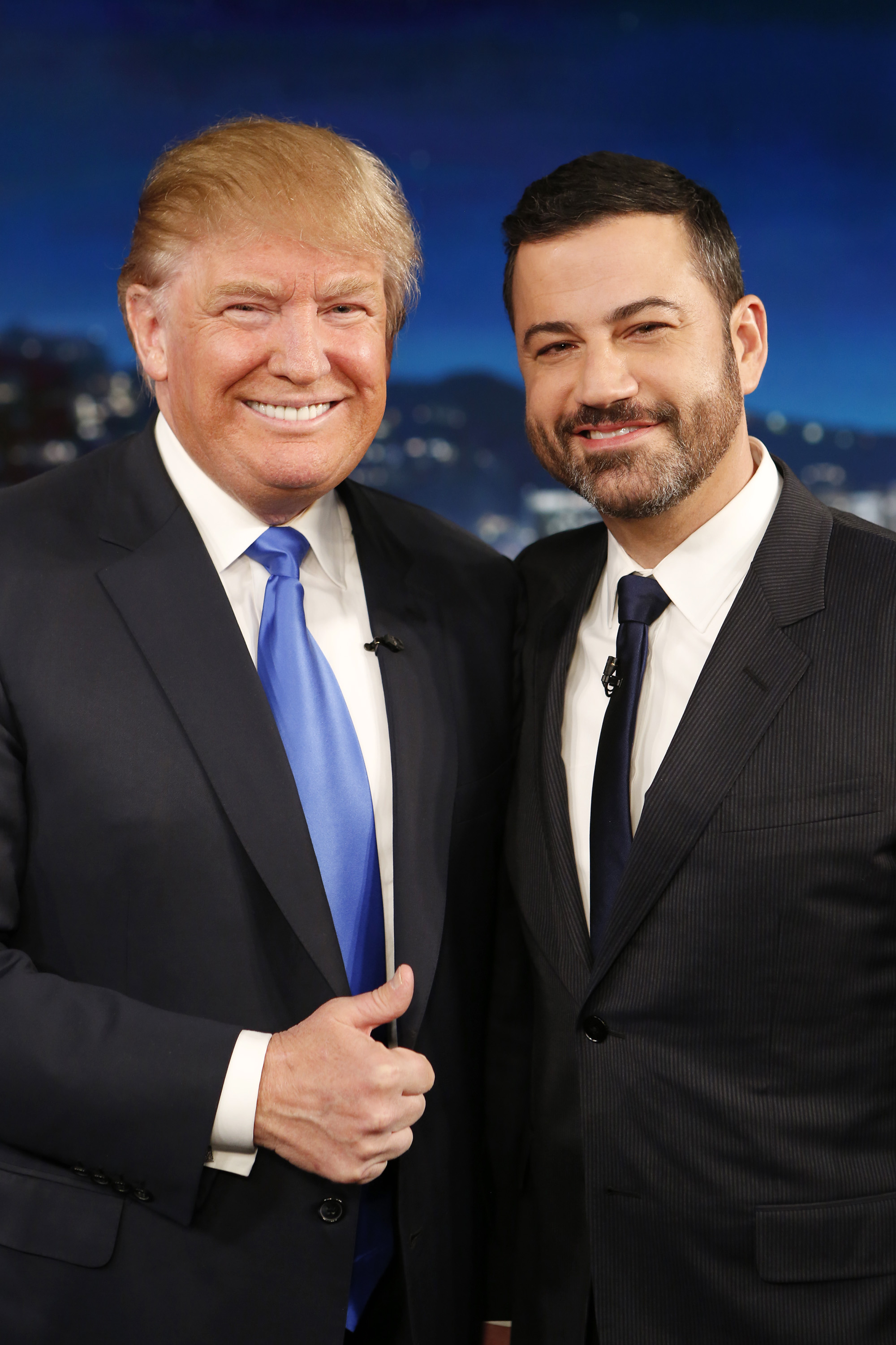 Donald Trump and Jimmy Kimmel on 