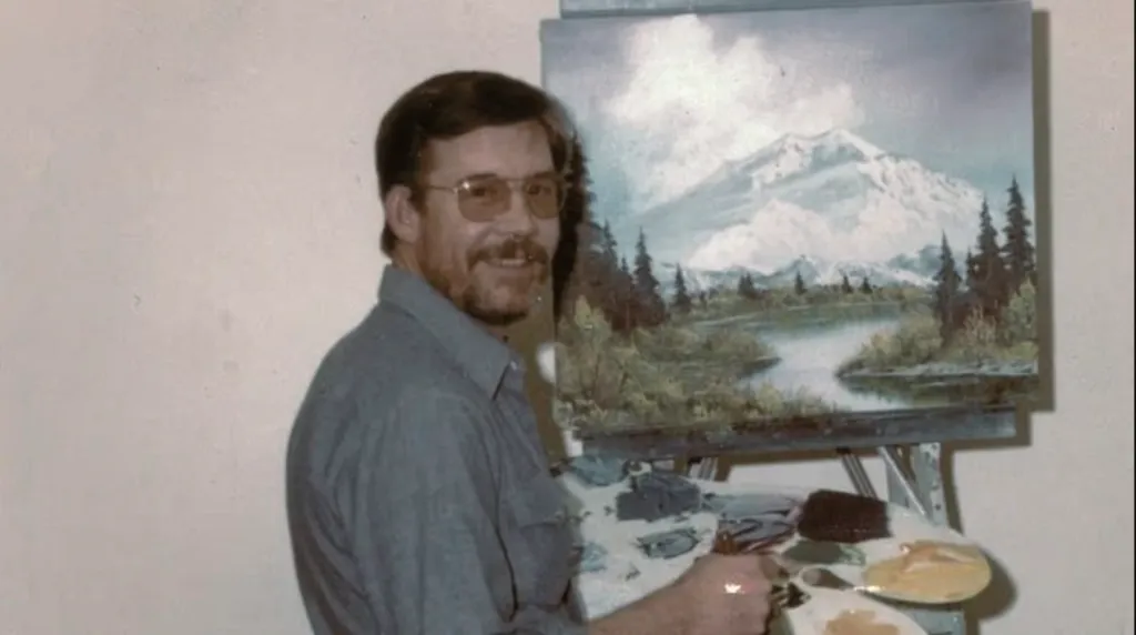 Bob Ross in a resurfaced photo from his youth
