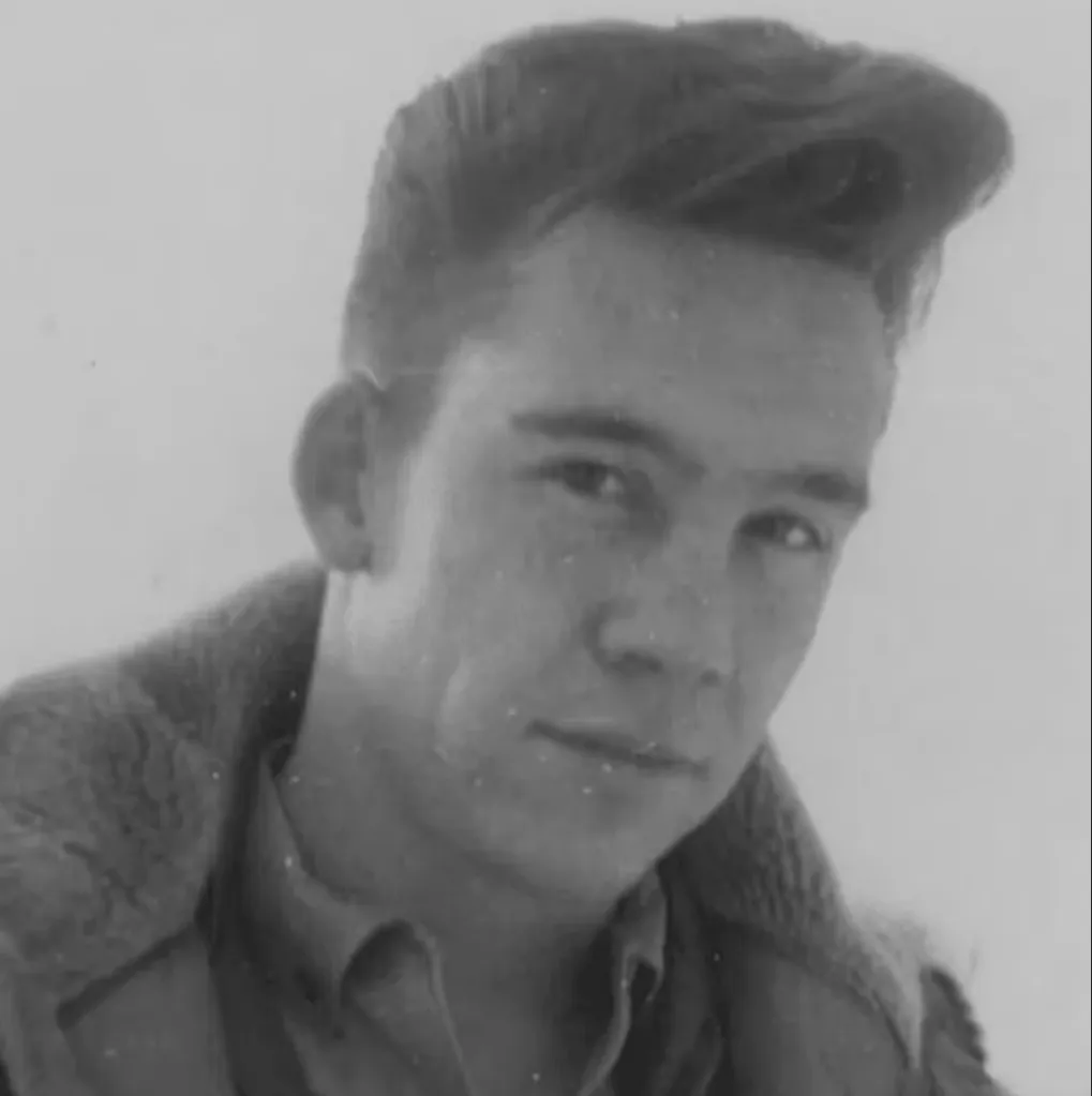 Bob Ross with straight hair