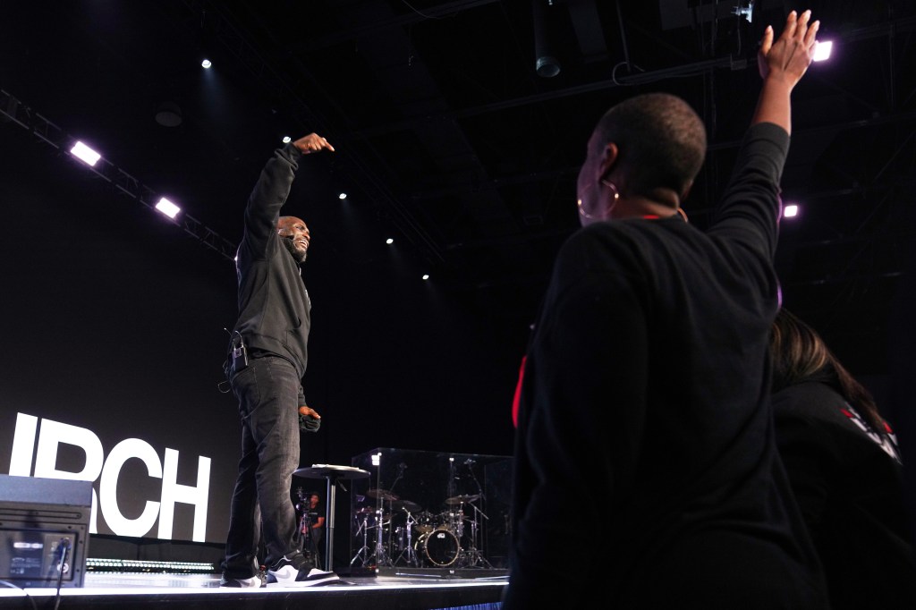 Pastor Philip Anthony Mitchell preaches at 2819 Church in Atlanta.