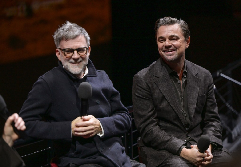 Paul Thomas Anderson and Leonardo DiCaprio on on November 19, 2025.