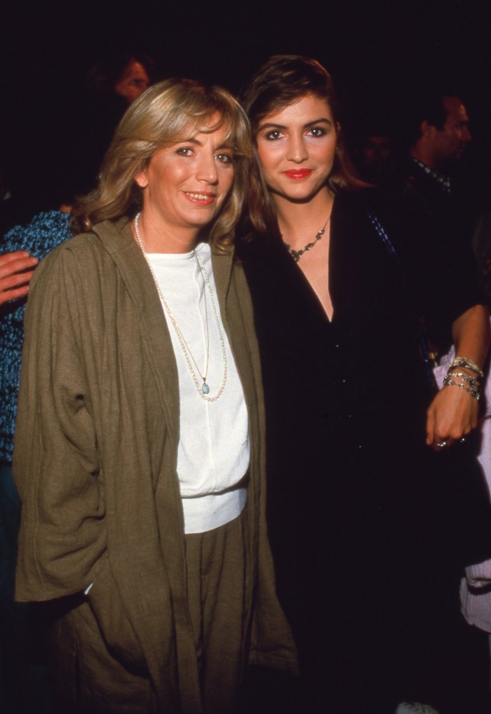 Penny Marshall and daughter Tracy Reiner posing together.