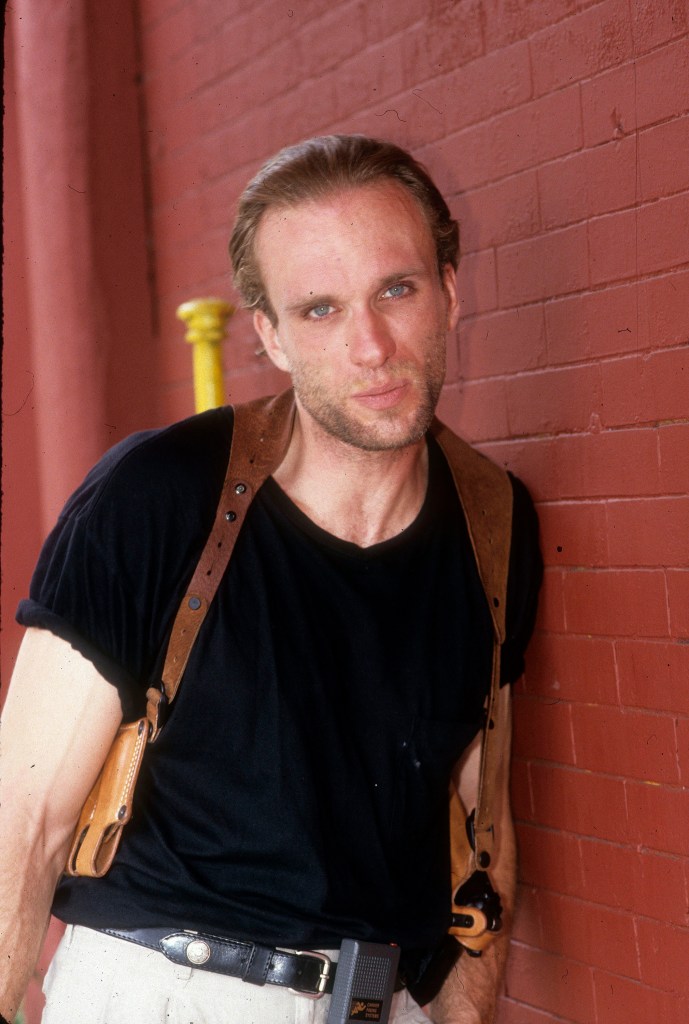 Peter Greene on the set of