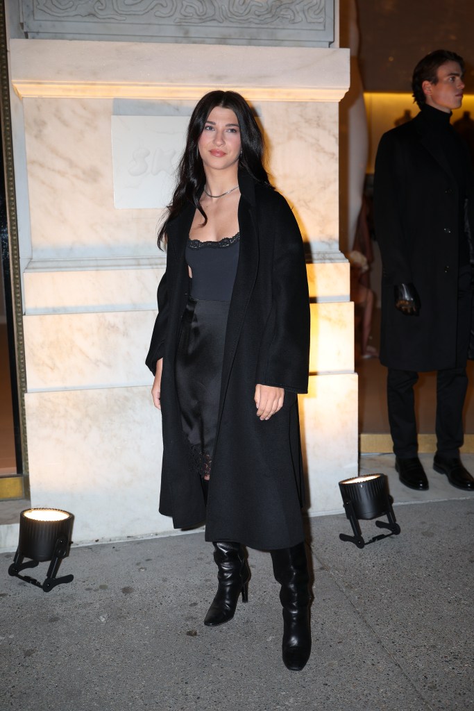 Phoebe Gates attends the Skims New York Flagship Store opening party in Midtown.
