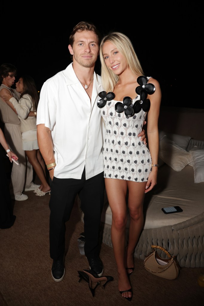 Braxton Berrios and Alix Earle attending Spotify Beach at Cannes Lions 2024.