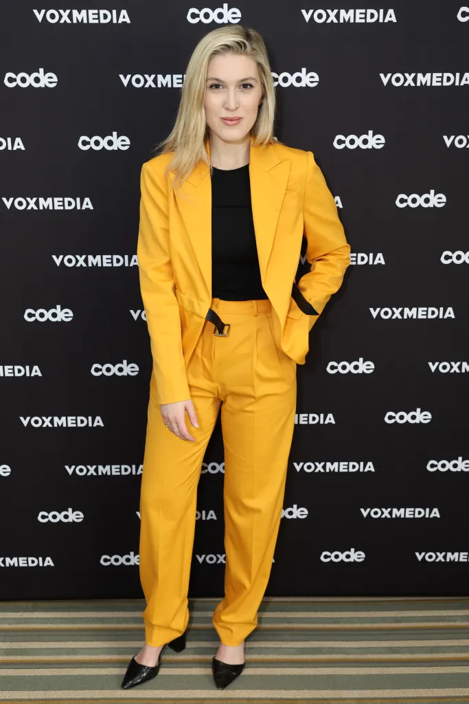 New York Magazine Washington Correspondent Olivia Nuzzi poses at the 2022 Code Conference.