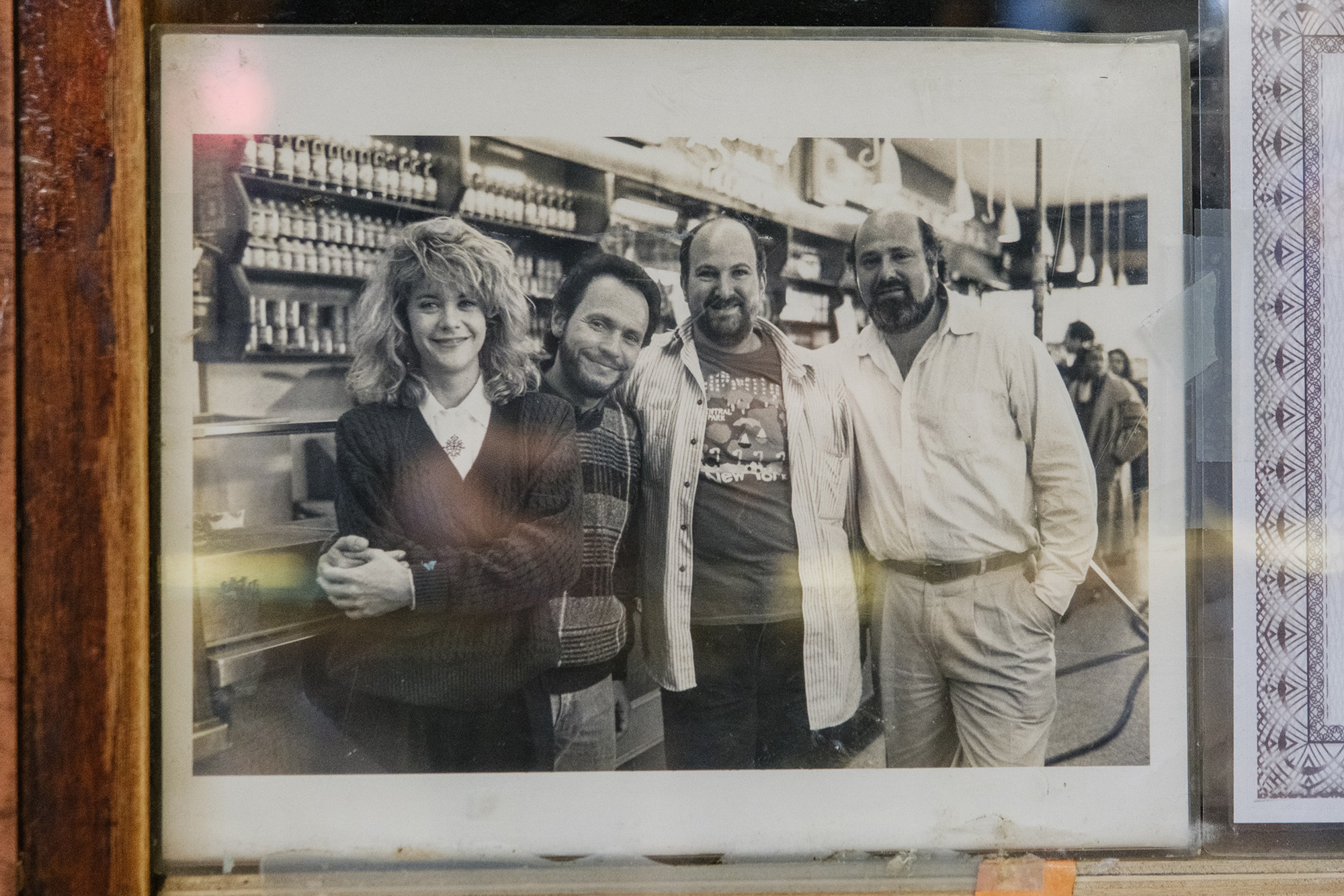 A photo of Rob Reiner at Katz's Deli