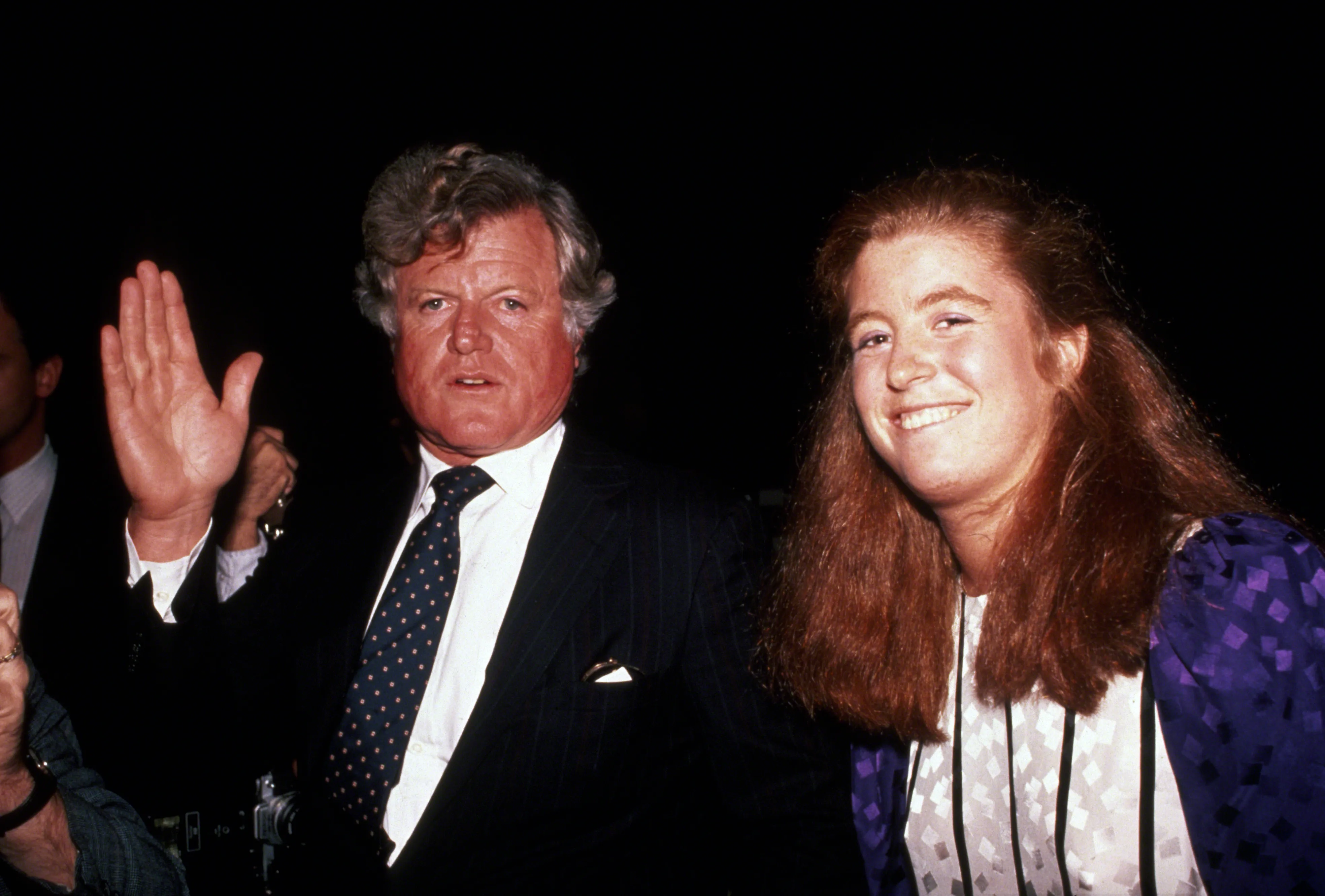 Ted Kennedy and daughter Kara Kennedy circa 1984 in New York City.