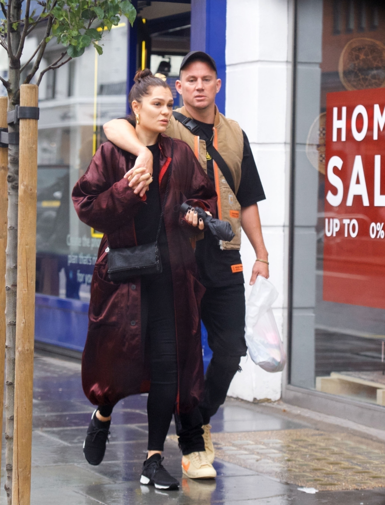 Jessie J and Channing Tatum walking together in London.