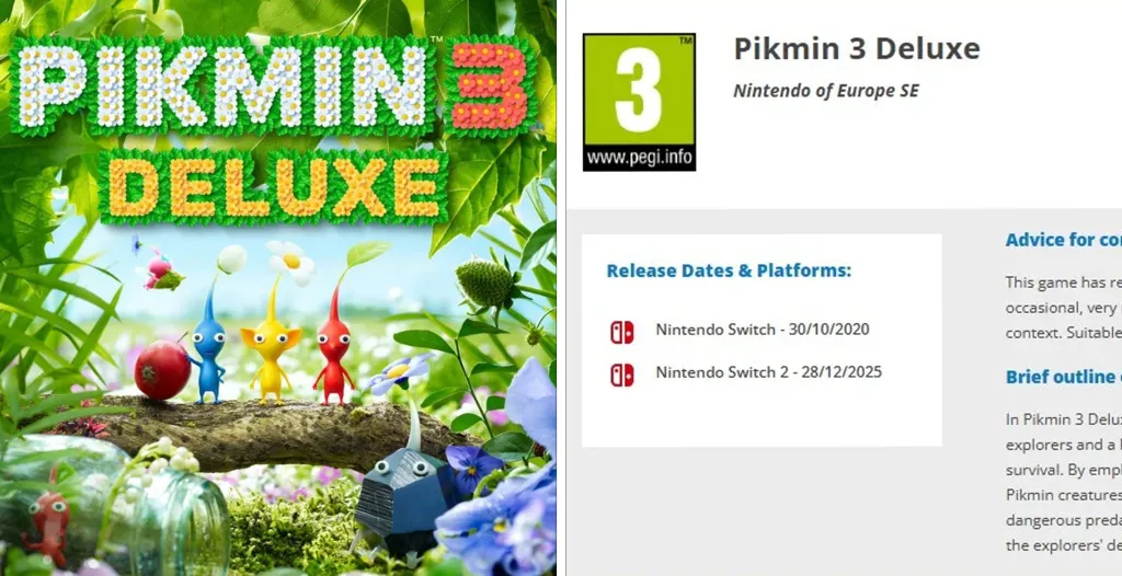 Pikmin 3 Switch 2 Update