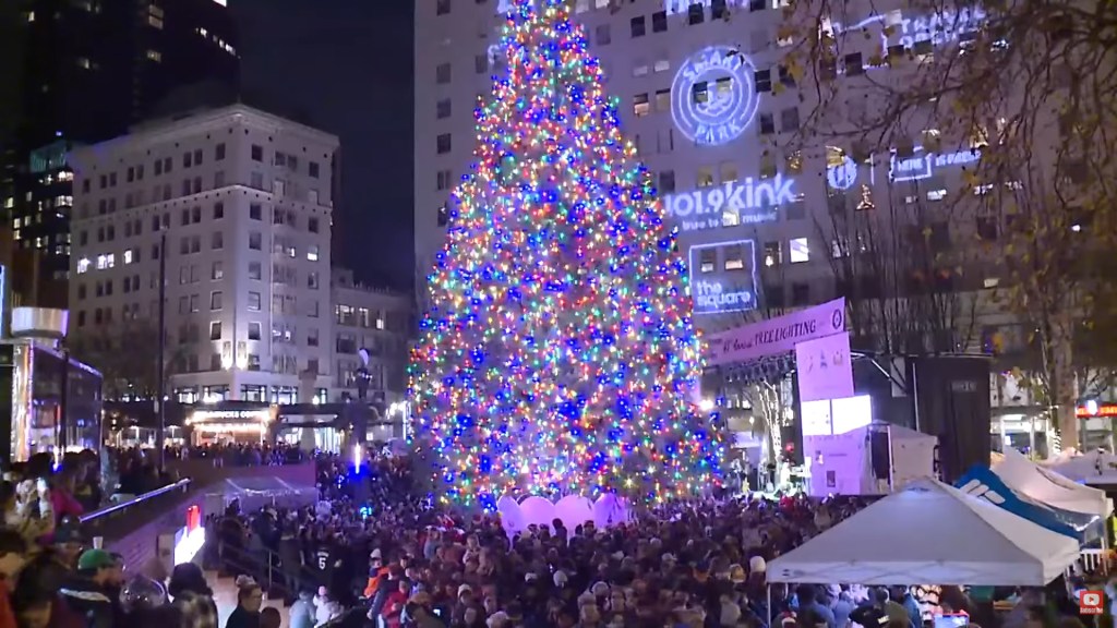 Portland has sparked outrage after stripping its Christmas tree of its name, referring to it only as “the tree” during its lighting ceremony.