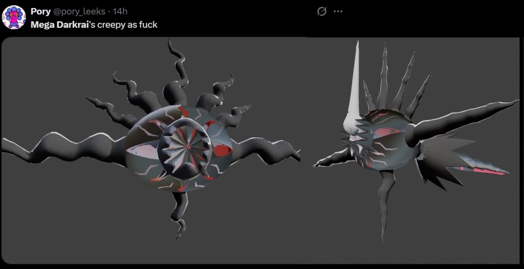 Pokémon Legends Z-A DLC Mega Darkrai Model