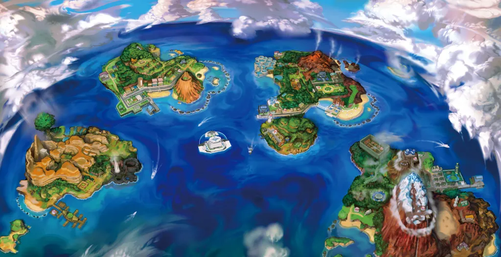 Pokémon Sun and Moon Alola Map