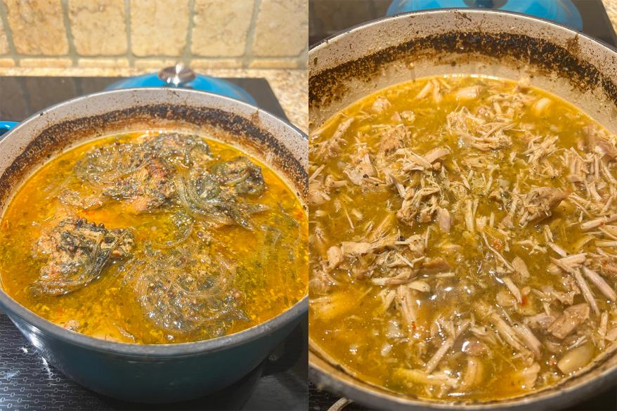 Pork carnitas in Dutch oven