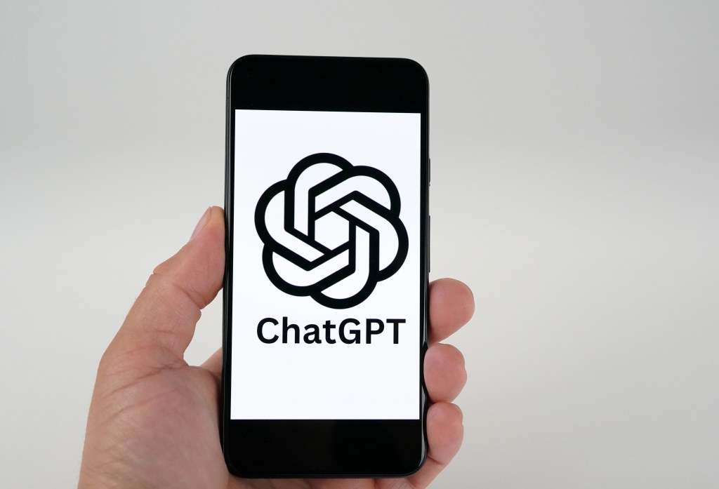 ChatGPT logo.