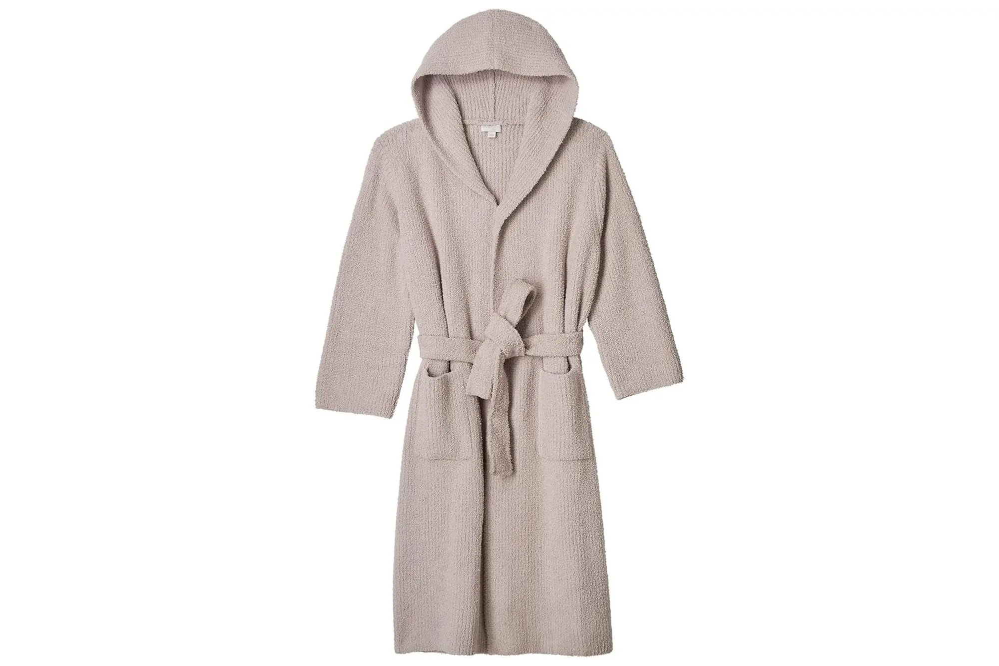 A Barefoot Dreams hooded robe