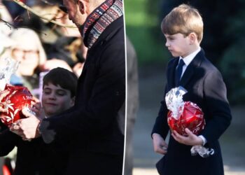 Chocolate-loving Prince Louis steals the show on royal family Christmas walk