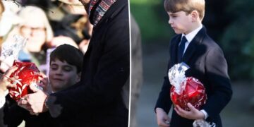 Chocolate-loving Prince Louis steals the show on royal family Christmas walk