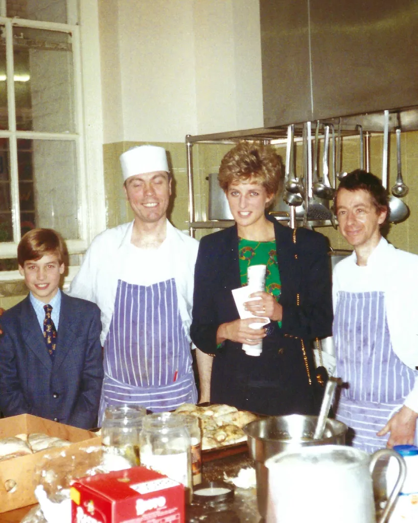 Prince William with the late Princes Diana at The Passage.