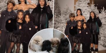 Kim Kardashian called out by PETA for gifting kids four dogs for Christmas: ‘Puppies are not plushies’