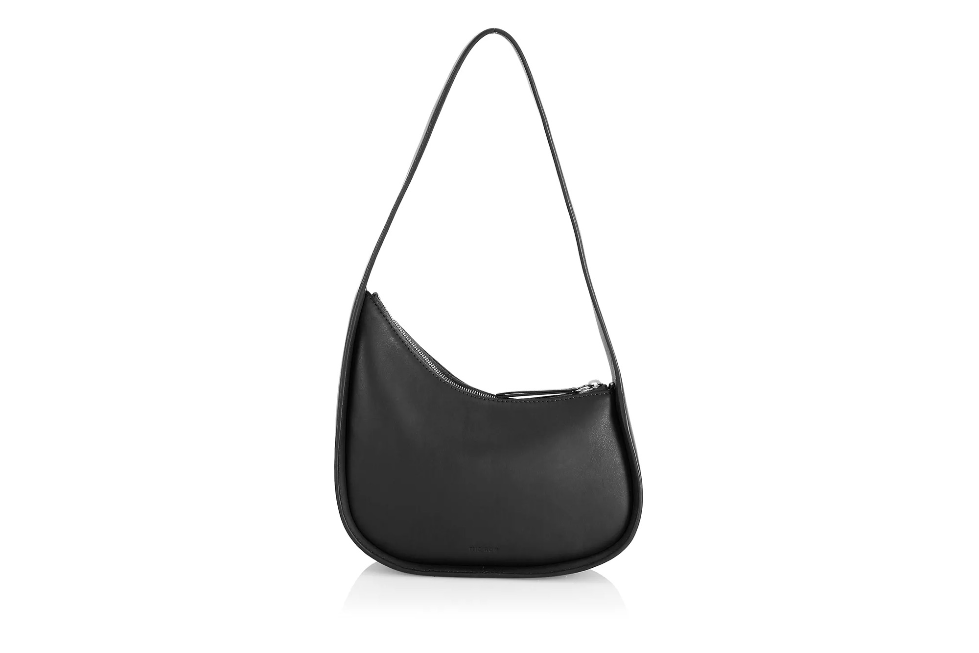 The Row Half Moon Leather Shoulder Bag