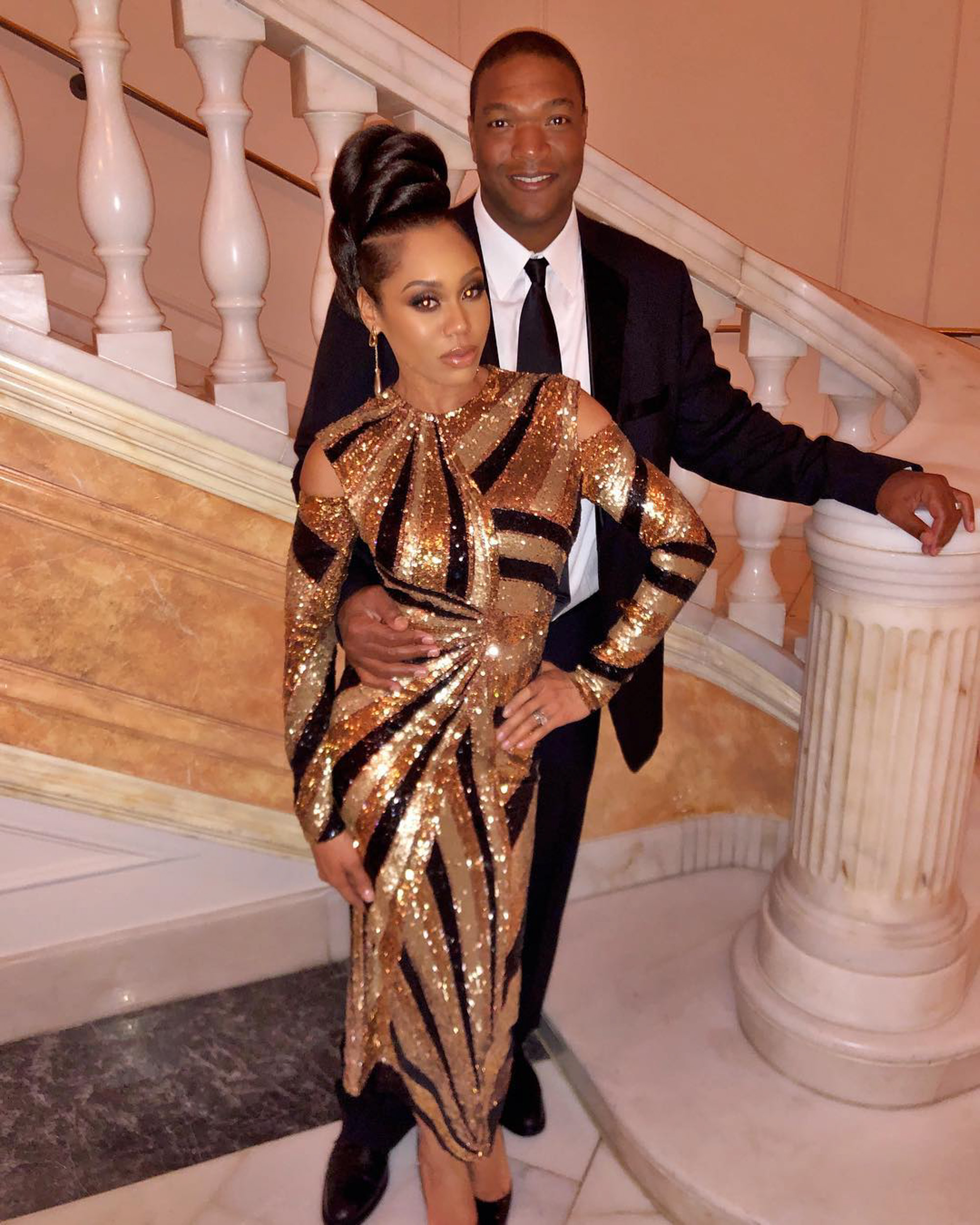 Chris Samuels and Monique Samuels