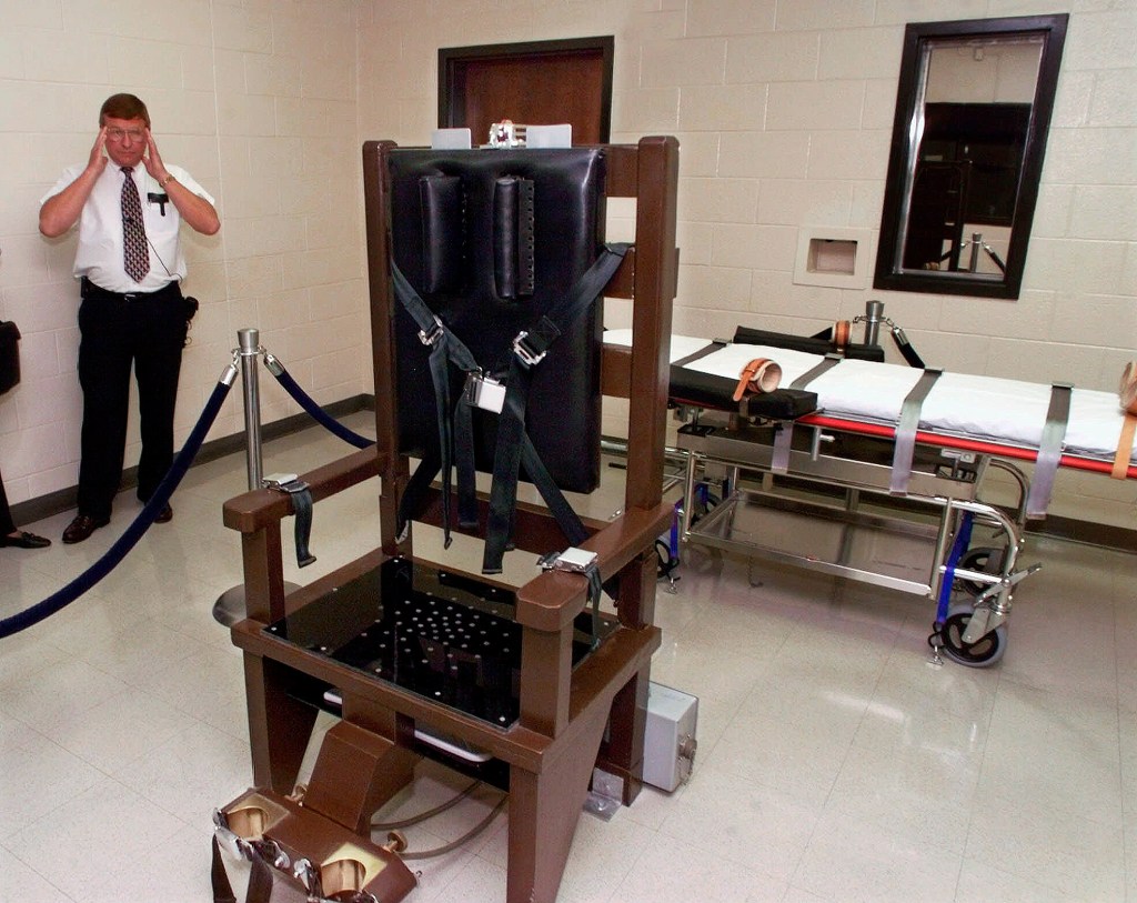 The execution chamber of Riverbend Maximum Security Institution in Nashville, Tenn.