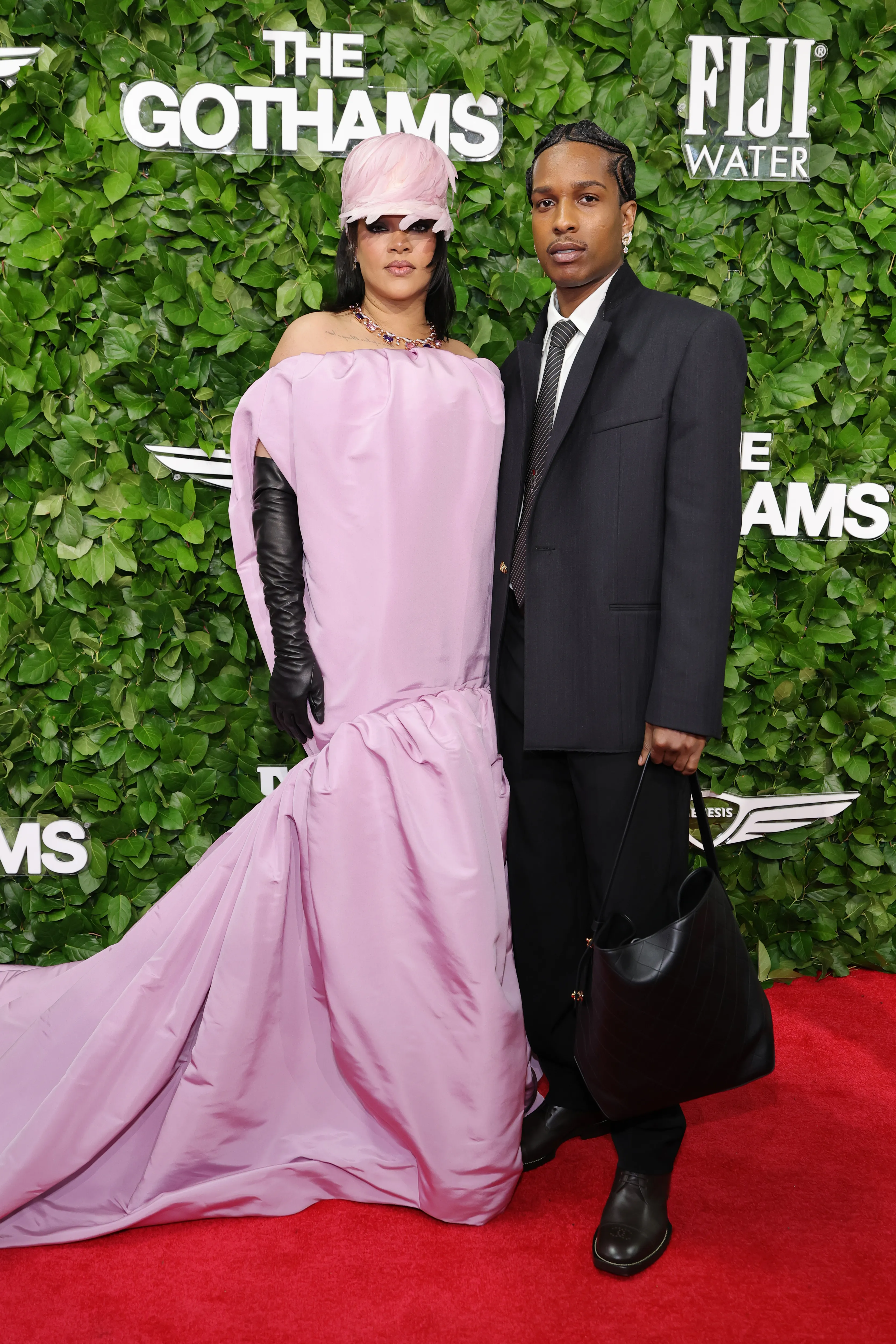 Rihanna and A$AP Rocky attends the 35th Gotham Film Awards