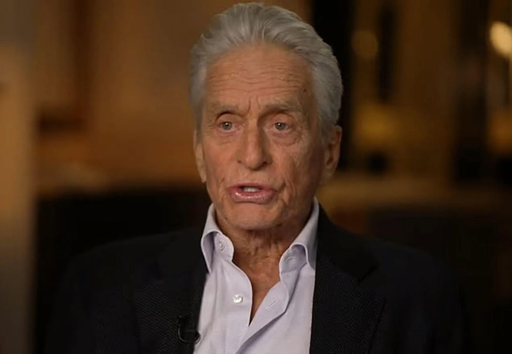 Michael Douglas speaking in an interview.