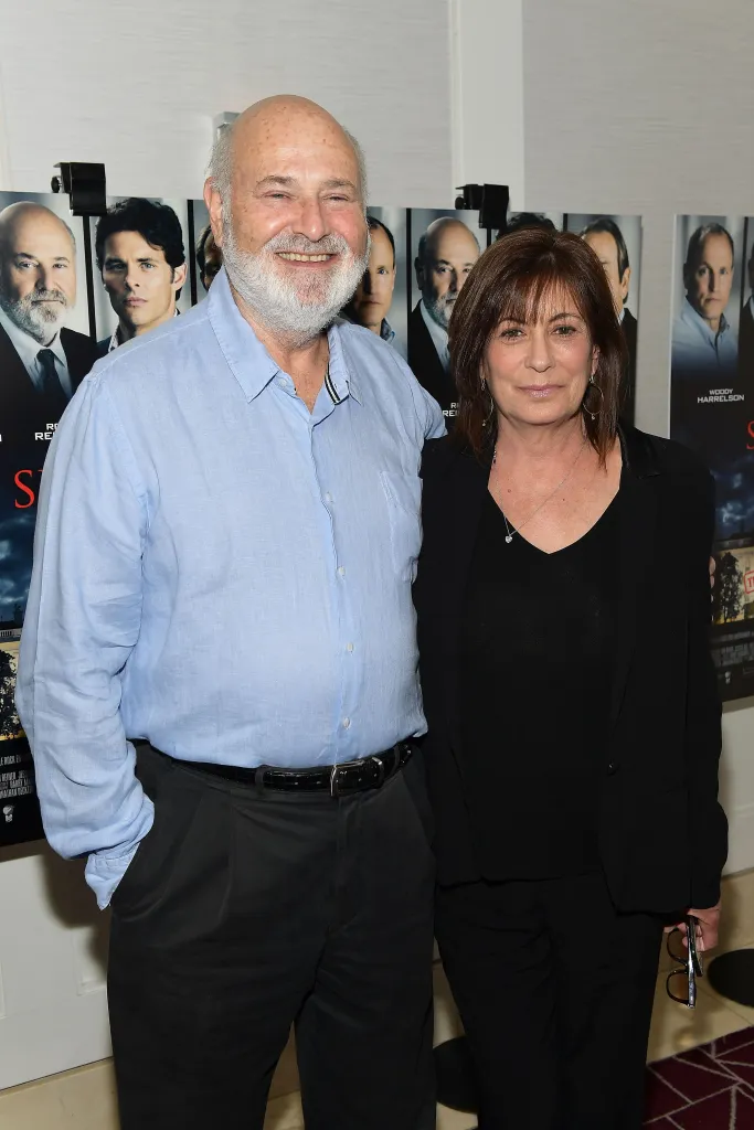 Rob Reiner and Michele Reiner attending the premiere of 