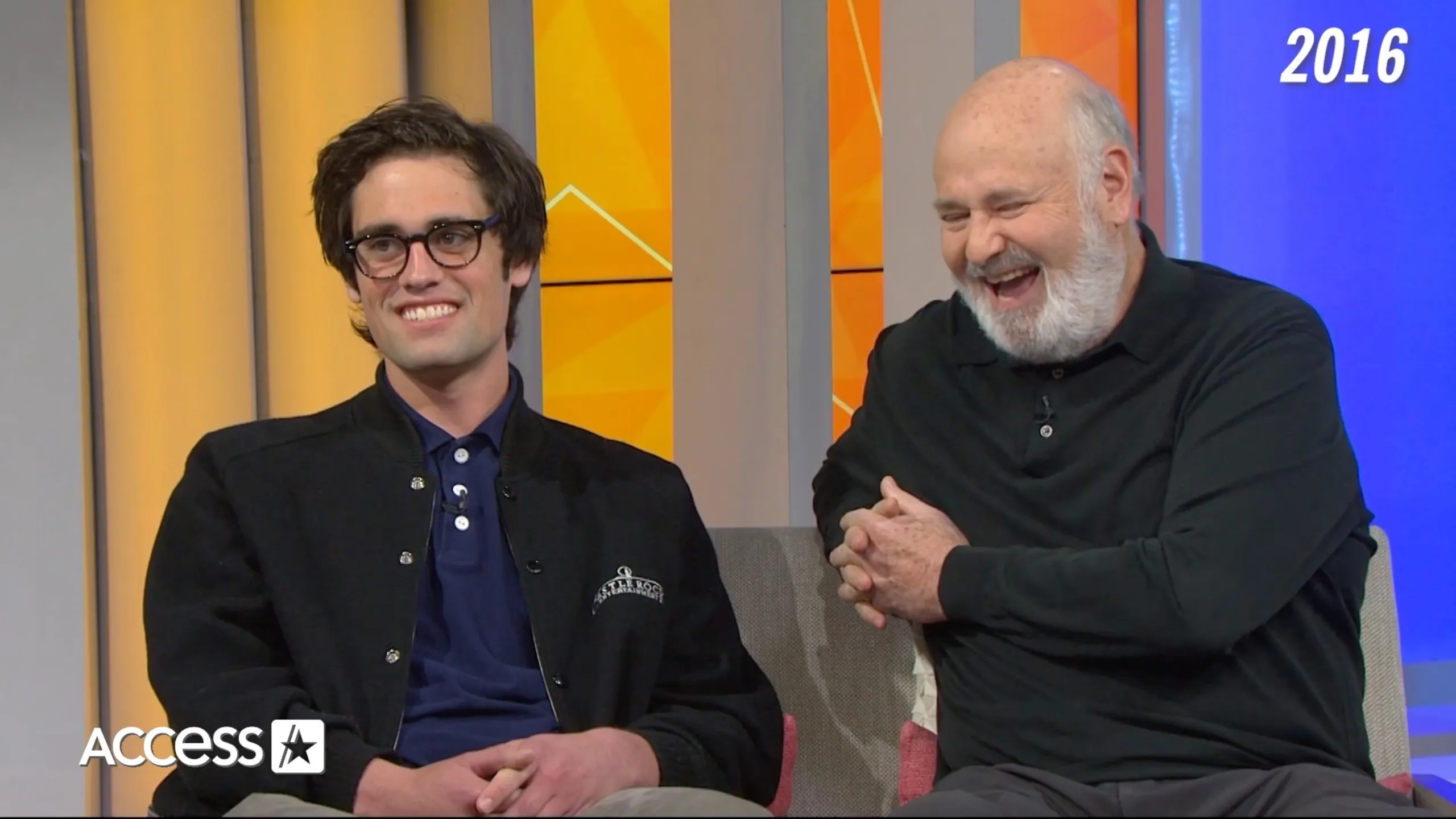 Nick Reiner and Rob Reiner talking on Access Hollywood.