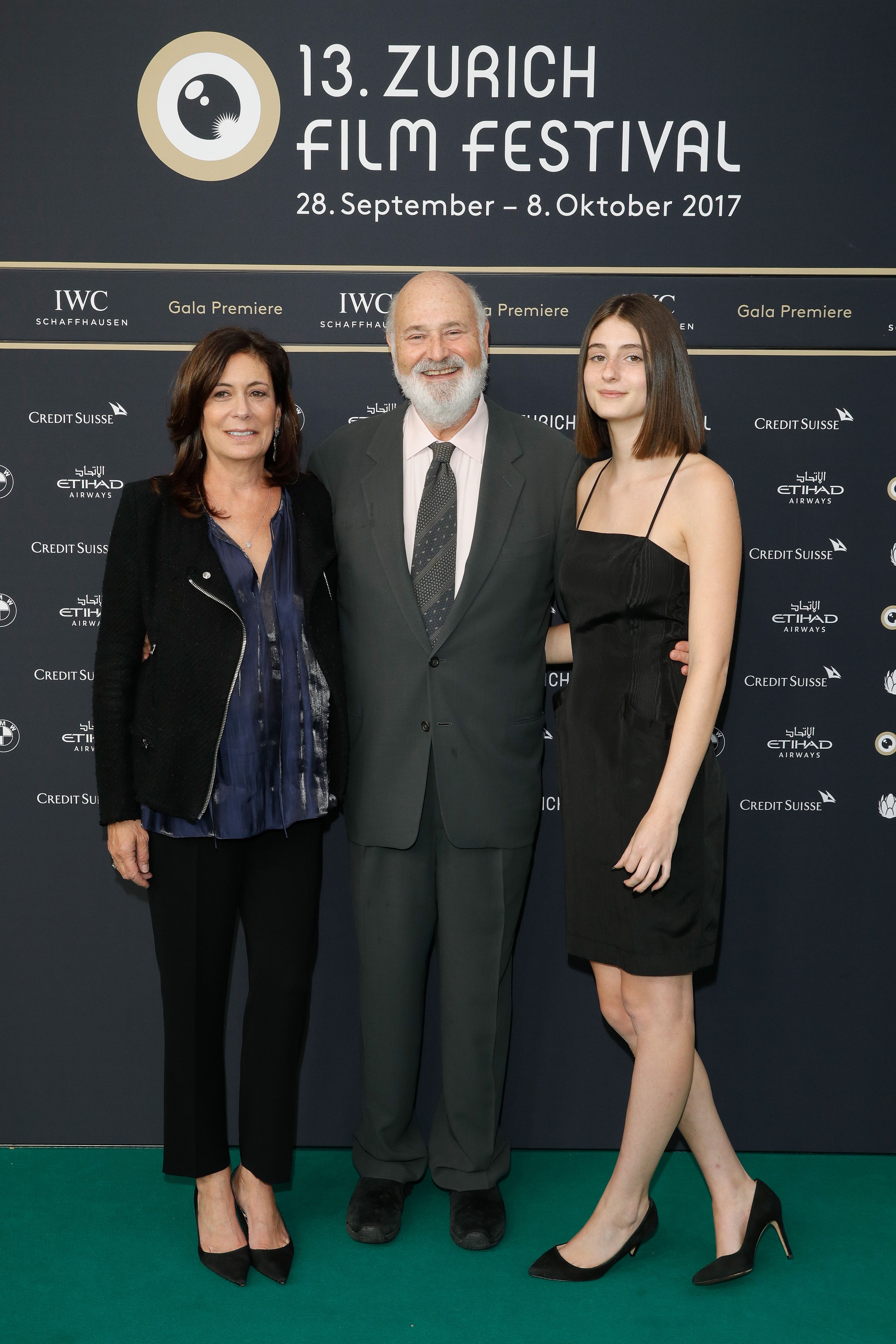Rob Reiner, Michele Reiner, and Romy Reiner attend the 'Shock and Awe' premiere at the 13th Zurich Film Festival.