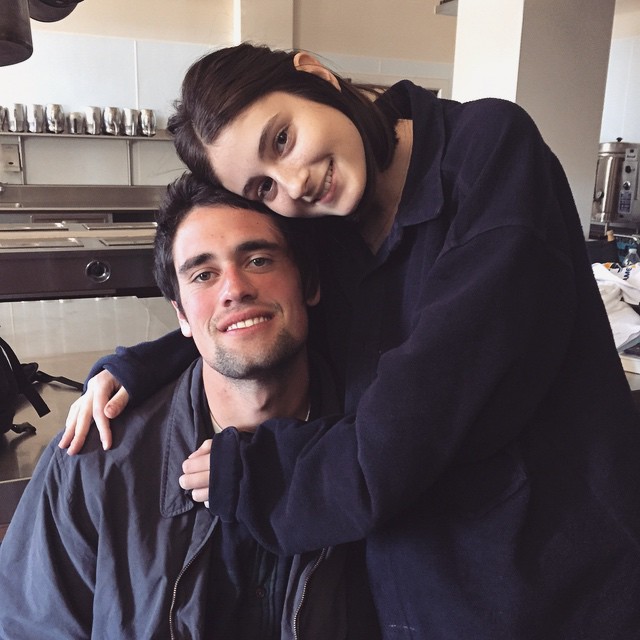 Romy and Nick Reiner posing together.