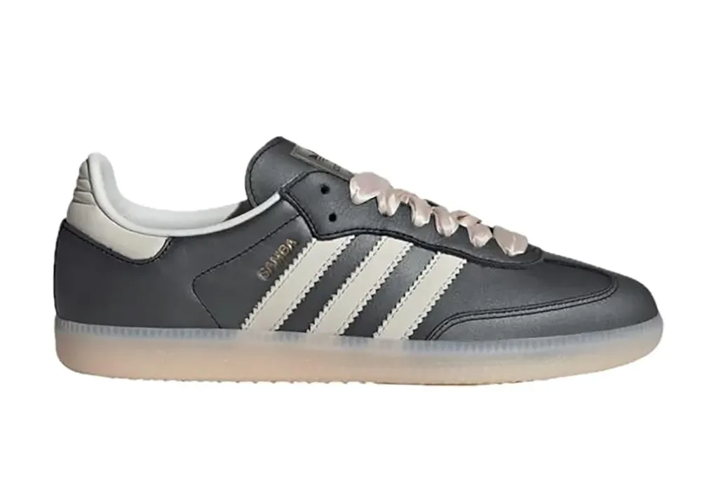 A black and white sneaker named Samba