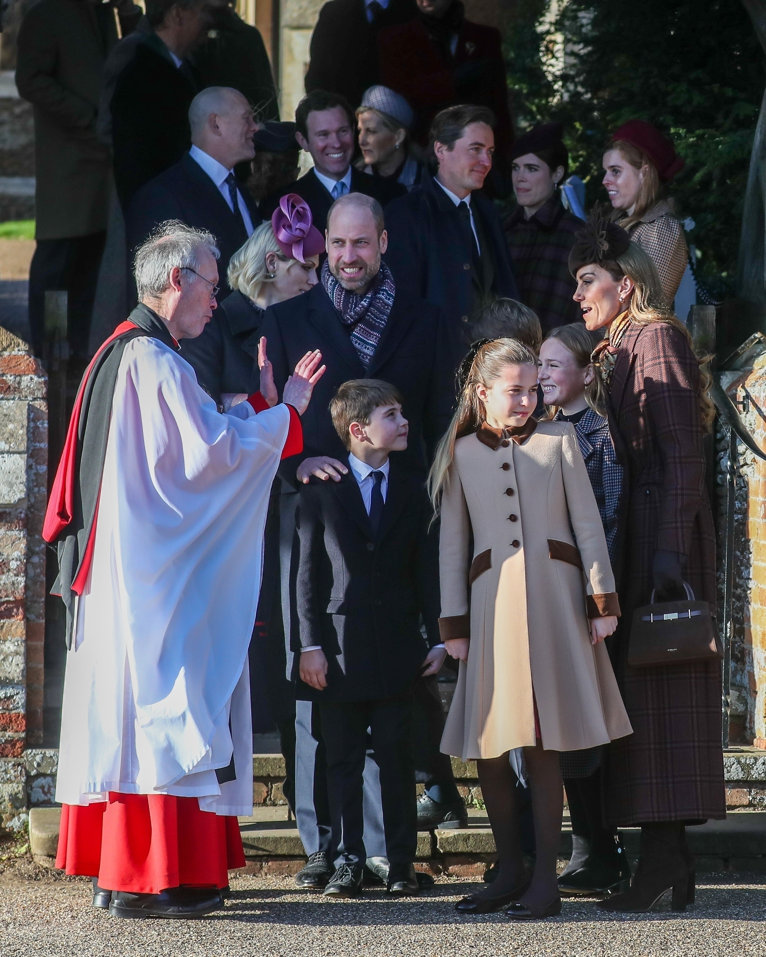The Royal Family at Sandringham for Christmas Day church service.