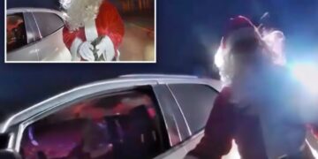 Elderly couple dressed as Santa Claus, Mrs.Claus pulled over for speeding in Ohio: ‘North Pole isn’t what it used to be!’