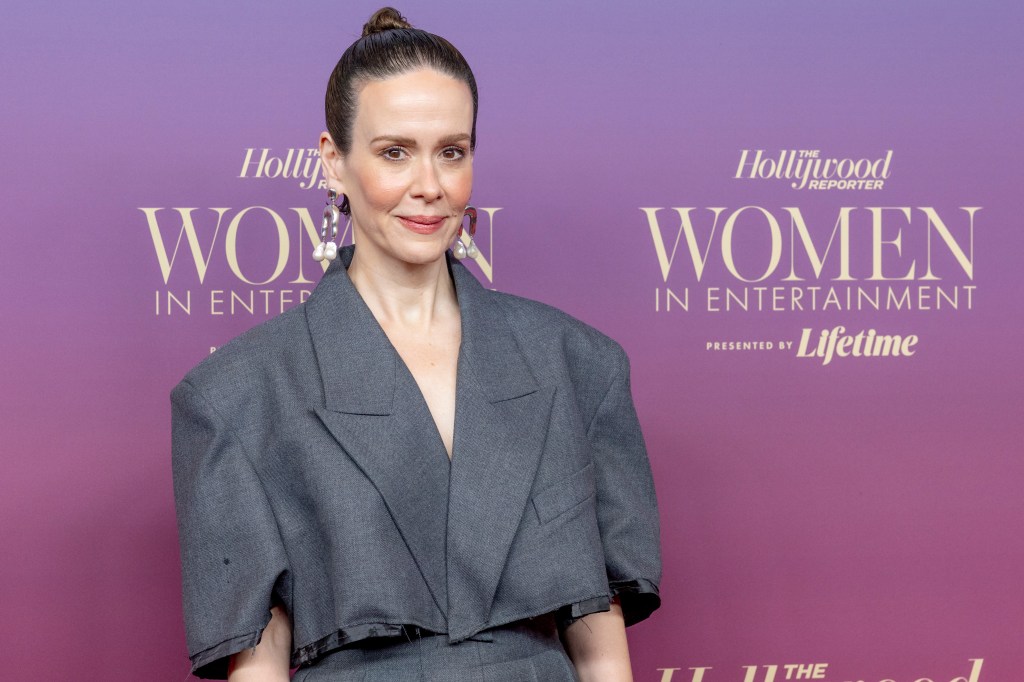 Sarah Paulson attends The Hollywood Reporter's annual Women in Entertainment Gala.