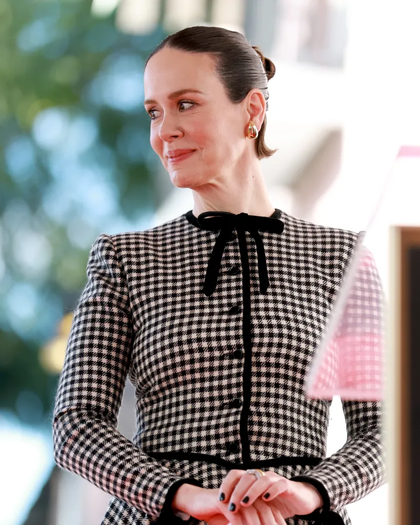 Sarah Paulson honored with a star on the Hollywood Walk of Fame.