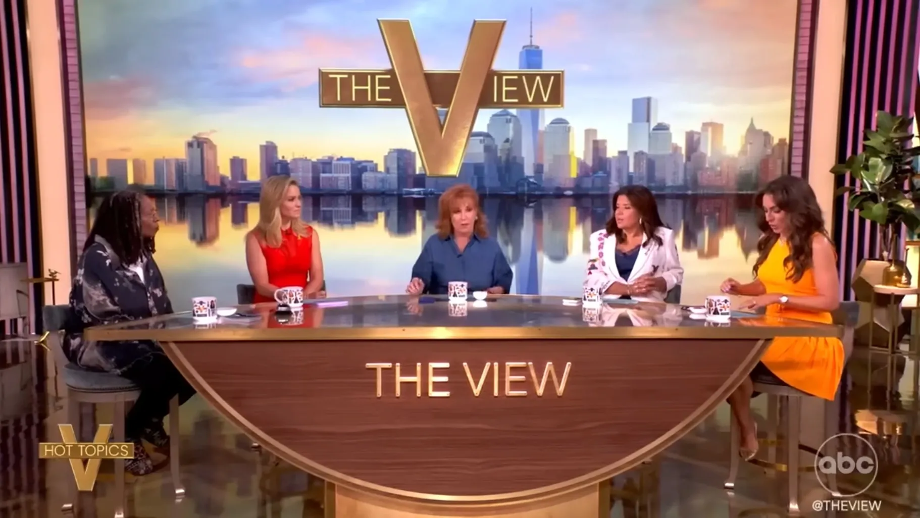A panel of five women co-hosting 
