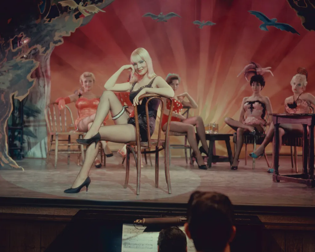 May Britt plays Lola-Lola in a scene from 