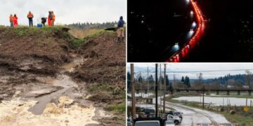 Levee breach near Seattle triggers flash flood warning and evacuations