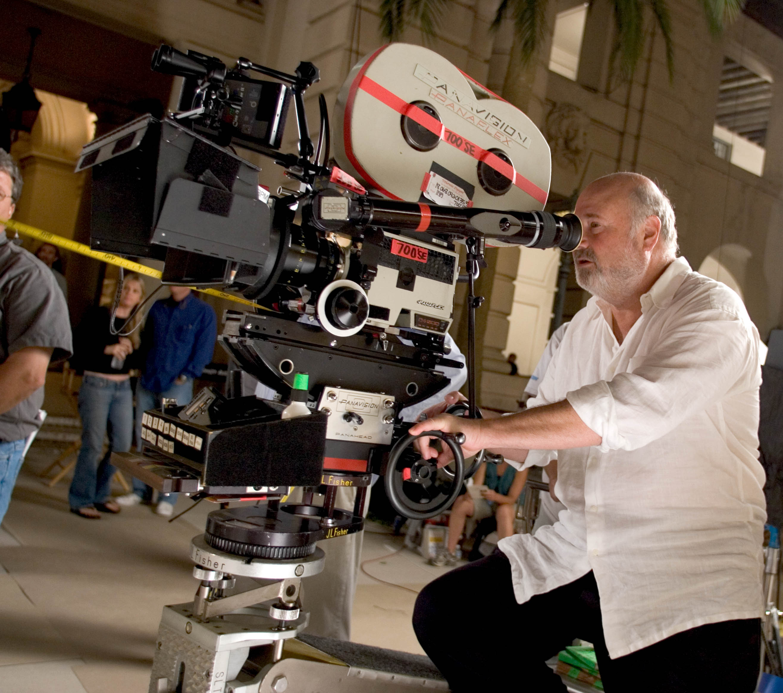 Rob Reiner on the set of 
