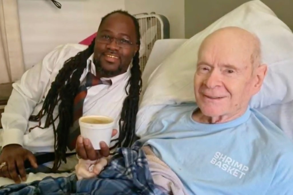 An elderly man wearing a