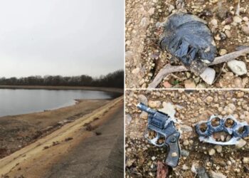 NYC reservoir drops 8 feet, uncovering sinister package wrapped in tape